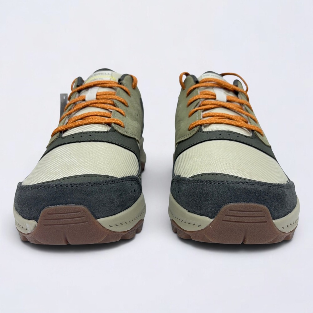 Merrell Tempo Sol Hiking Shoes Men's 11.5‎ Moss Green Tan Suede Mesh J038729 - Picture 6 of 11